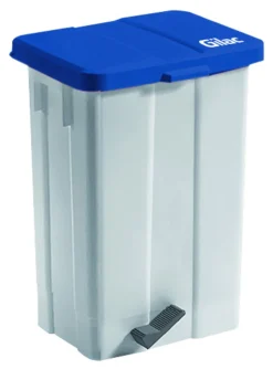 GILAC Poubelle à pédale plastique 50 L blanc Online