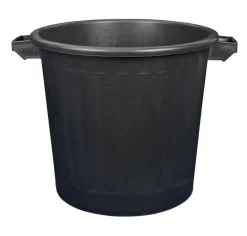 Aucune Poubelle plastique 80 L noir New