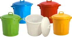 GILAC Poubelle plastique 75 L rouge Outlet