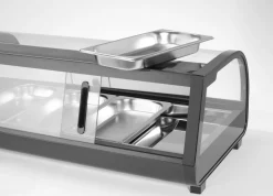 Presentoir sushi refrig 42l noir froid positif 42 L 4 bacs - HENDI Discount