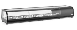 HENDI Presentoir sushi refrig 5x gn 1/2 noir froid positif 5 bac(s) 5 bacs