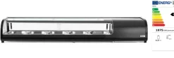 HENDI Presentoir sushi refrig 5x gn 1/2 noir froid positif 5 bac(s) 5 bacs
