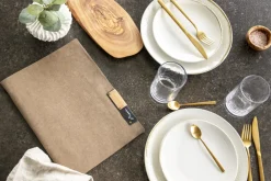SECURIT Protège-menu A5 marron Nature Clearance