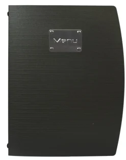 SECURIT Protège-menu A4 rectangulaire noir 4 vues ajoutables Rio Discount
