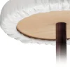 Aucune Protège-table imperméable rond blanc PVC Discount