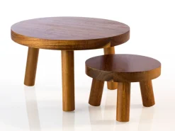 APS Présentoir bois Ø 250 mm 150 mm Acacia