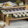 TABLECRAFT Présentoir brun acacia 56 cm (3 pièces) New