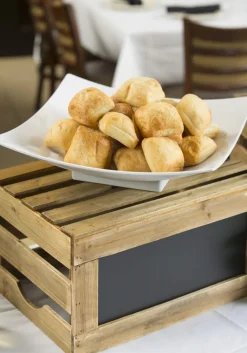 TABLECRAFT Présentoir brun bois 49 cm (3 pièces)