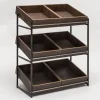 ZEPE Présentoir gn1/1 3 niveaux bois 54x34x68,5 cm Dolomiti Sale