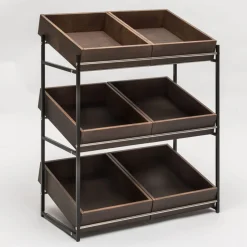 ZEPE Présentoir gn1/1 3 niveaux bois 54x34x68,5 cm Dolomiti Sale