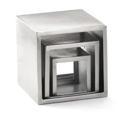 Présentoir inox 23 cm Barclay Risers (3 pièces) - TABLECRAFT