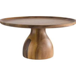 Présentoir à pâtisserie acacia Ø 33 cm 16 cm Acacia - APS Discount
