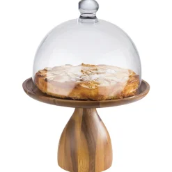 Présentoir à pâtisserie acacia Ø 240 mm 160 mm Acacia - APS Hot