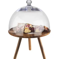 Présentoir à pâtisserie acacia Ø 300 mm 200 mm Acacia - APS Outlet