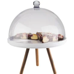 Présentoir à pâtisserie acacia Ø 300 mm 200 mm Acacia - APS Outlet