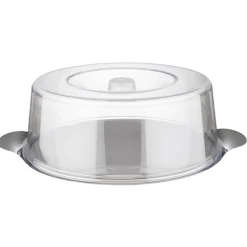 Présentoir à pâtisserie avec cloche inox 18/0 Ø 30 cm 11 mm - APS New