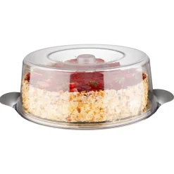 Présentoir à pâtisserie avec cloche inox 18/0 Ø 30 cm 11 mm - APS New
