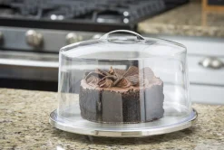 TABLECRAFT Présentoir à pâtisserie avec cloche rond inox Ø 32,5 cm Outlet