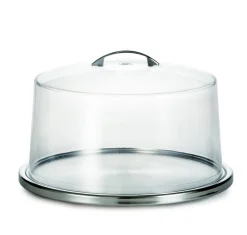 TABLECRAFT Présentoir à pâtisserie avec cloche rond inox Ø 32,5 cm Outlet