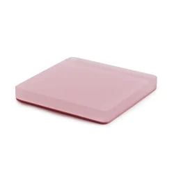Présentoir à pâtisserie carré rose résine Nacryl® 8 cm Mealplak - REVOL Online