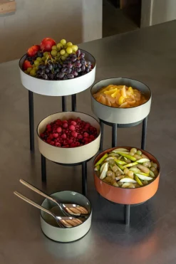 Présentoir à pâtisserie porcelaine culinaire muscade Ø 30 cm 20 cm  Caractère - REVOL