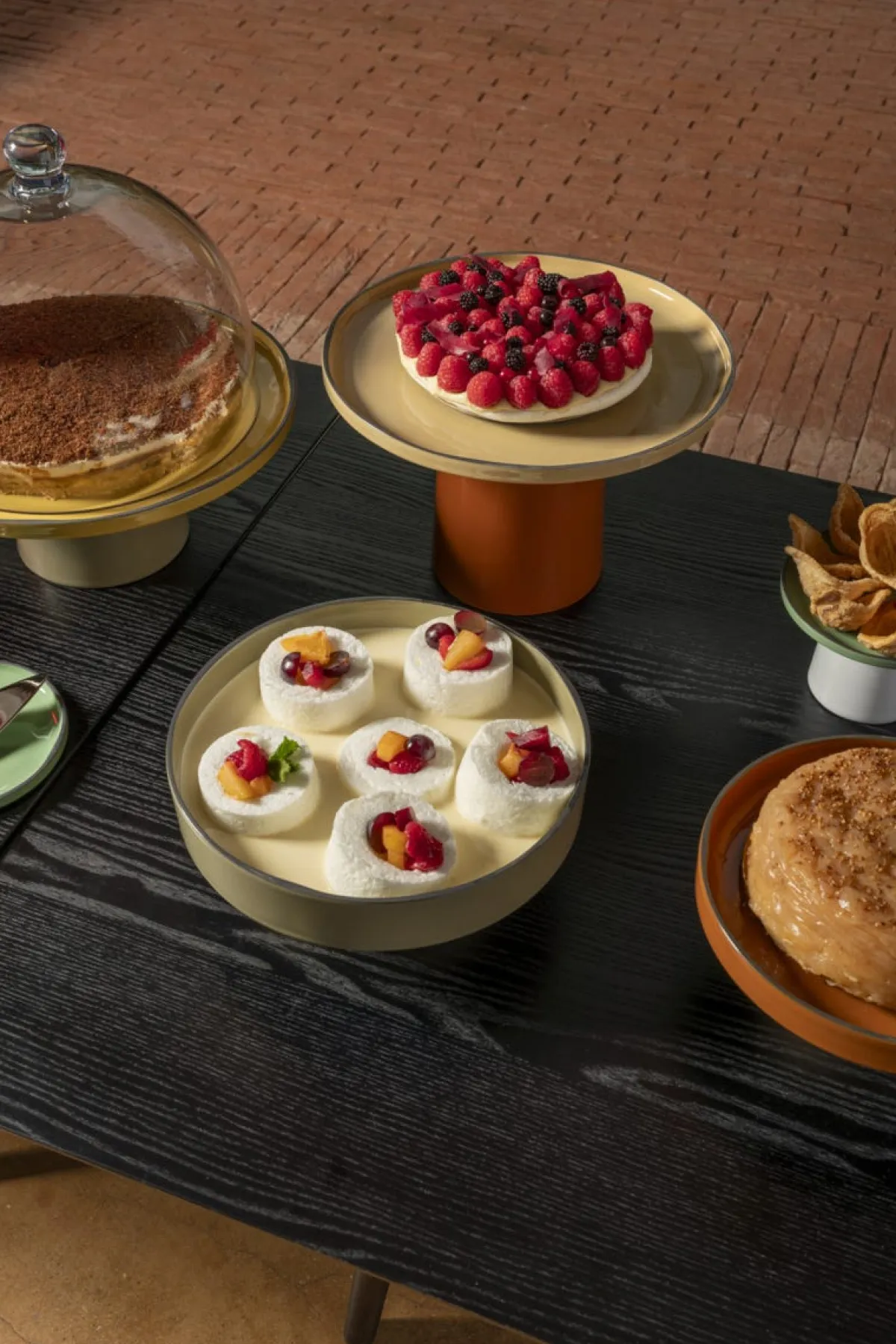 Présentoir à pâtisserie porcelaine culinaire menthe Ø 15 cm 9,5 cm Caractère - REVOL Outlet
