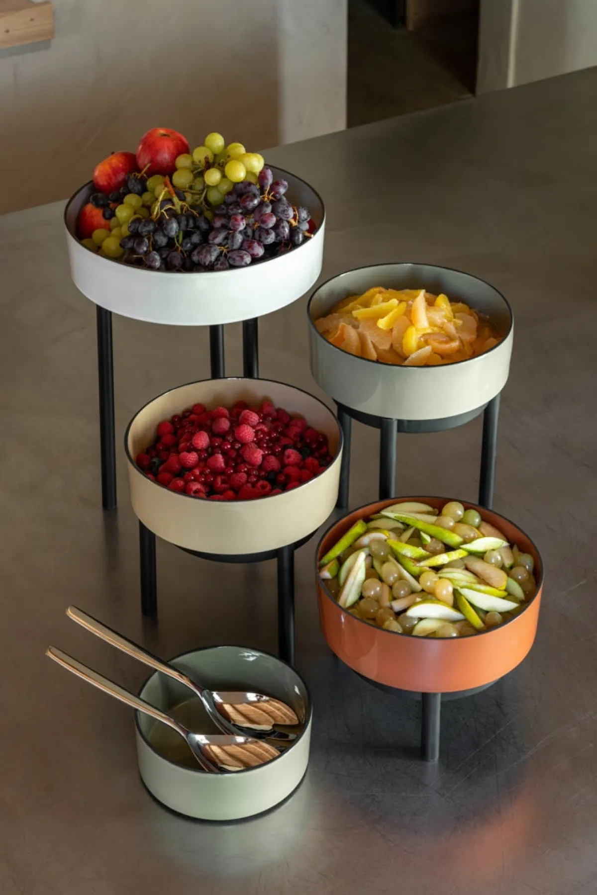 REVOL Présentoir à pâtisserie porcelaine culinaire cannelle Ø 23 cm 10 cm Caractère Hot