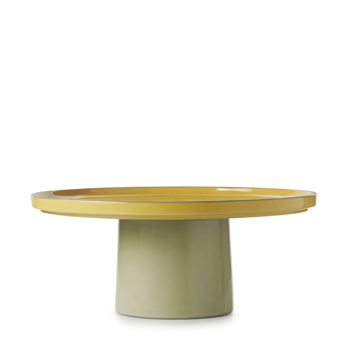 REVOL Présentoir à pâtisserie porcelaine culinaire curcuma Ø 33 cm 14 cm Caractère Discount