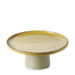 REVOL Présentoir à pâtisserie porcelaine culinaire curcuma Ø 33 cm 14 cm Caractère Discount