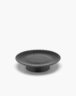 SERAX Présentoir à pâtisserie rond noir grès émaillé Ø 24 cm Inku