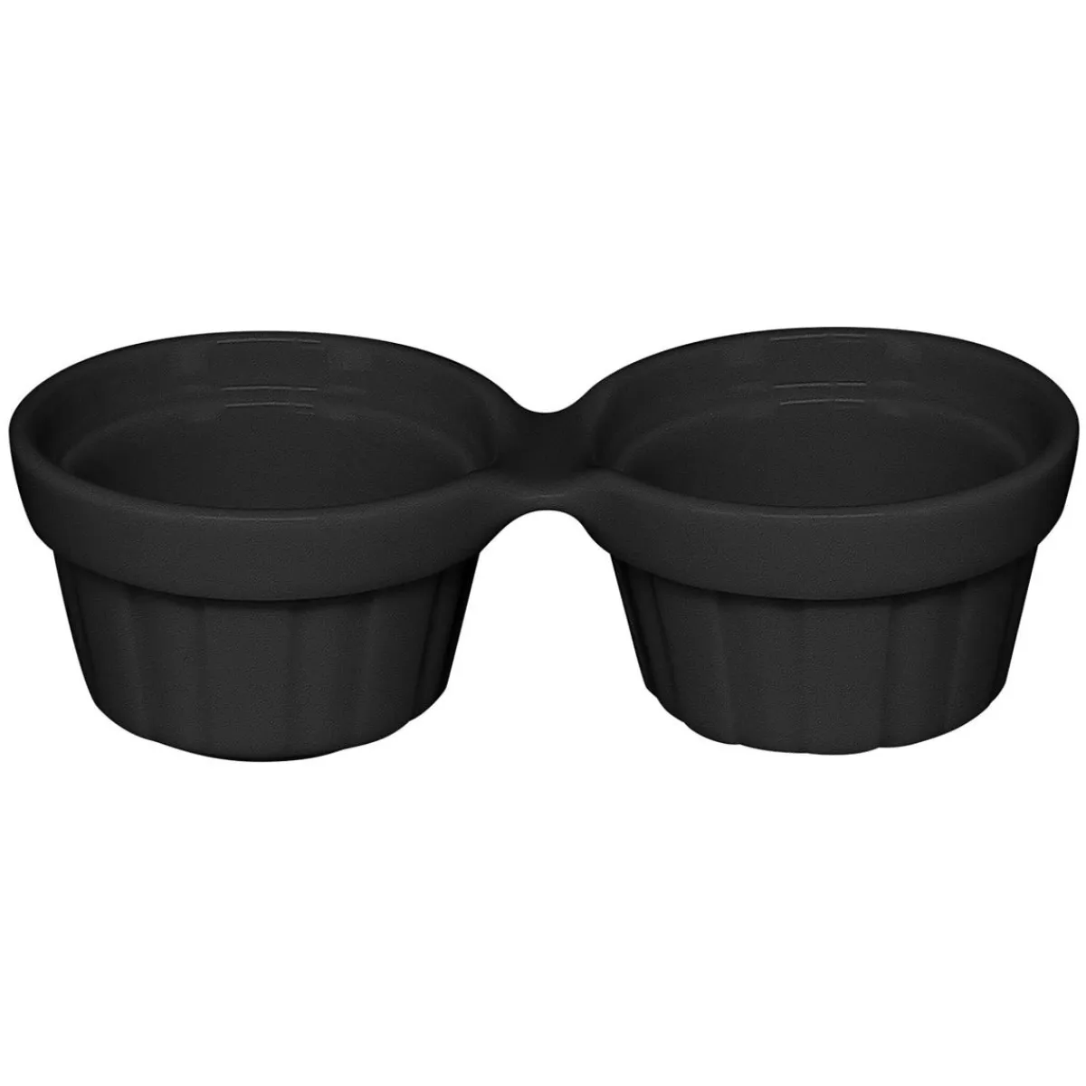 Ramequin rond noir porcelaine vitrifiée 13x6 cm Chefs Fusion - RAK Online