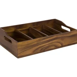 APS Range couverts acacia brun foncé 51x28x13 cm Best