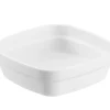 Ravier carré blanc fibre végétale 11 cm Liliroc - SAINT ROMAIN New