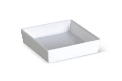 PRO.MUNDI Ravier carré blanc porcelaine vitrifiée 14 cm Edina Sale