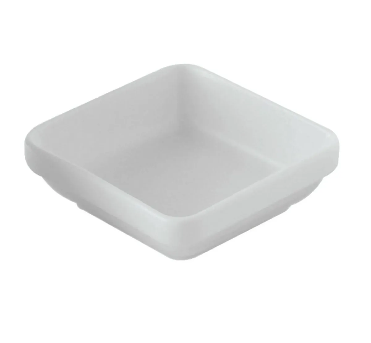 Ravier carré blanc porcelaine 11 cm - PRO.MUNDI Clearance