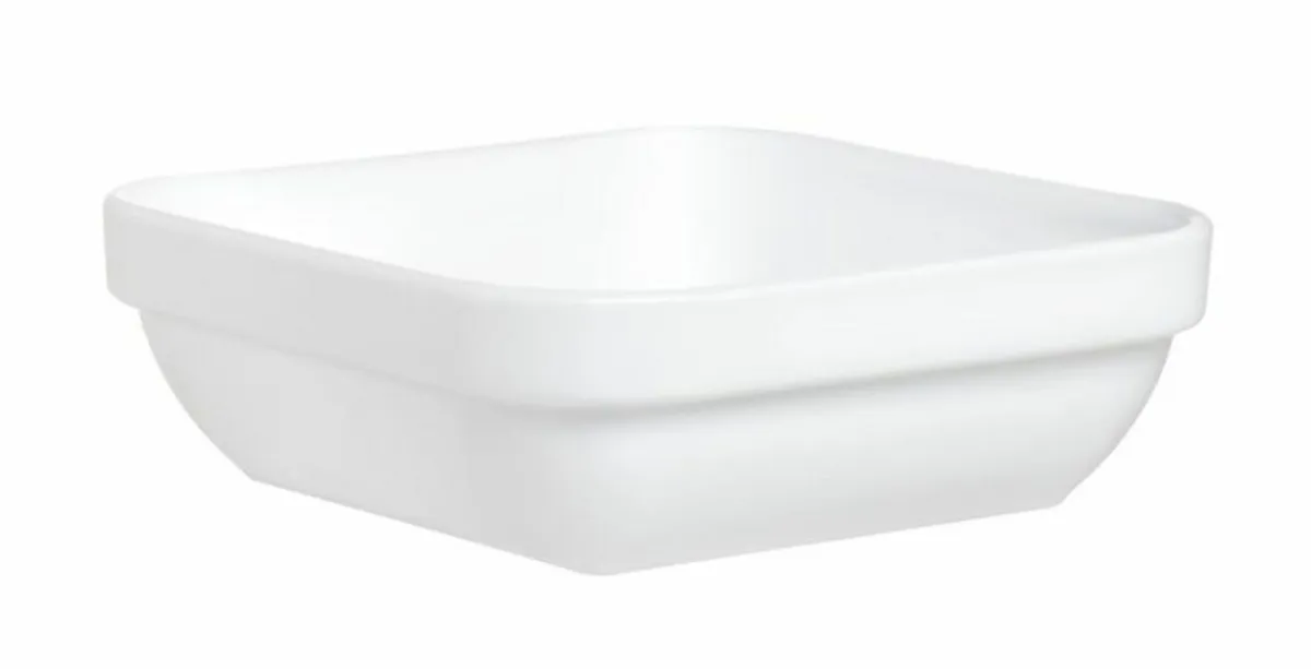 ARCOROC Ravier carré blanc verre opal 11 cm Restaurant New