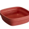 Ravier carré carré rouge fibre végétale 11 cm Lilitouch - SAINT ROMAIN Hot