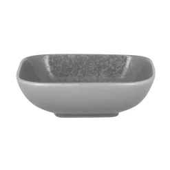 Ravier carré gris porcelaine vitrifiée 15 cm Shale - RAK Outlet