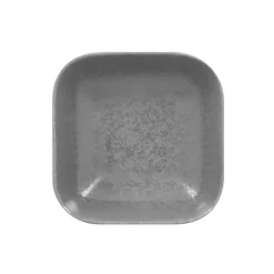 Ravier carré gris porcelaine vitrifiée 15 cm Shale - RAK Outlet