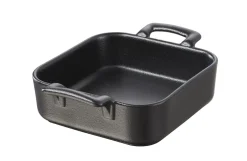 REVOL Ravier carré noir porcelaine culinaire 13x13 cm Belle Cuisine Discount