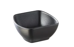 Ravier carré noir porcelaine culinaire 8 cm Club - REVOL Sale