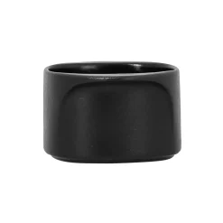 RAK Ravier carré noir porcelaine vitrifiée 10 cm Staged