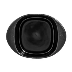 RAK Ravier carré noir porcelaine vitrifiée 10 cm Staged