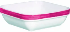 Ravier carré rouge verre opal 11 cm Brush - ARCOROC Online
