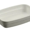 SAINT ROMAIN Ravier rectangulaire Blanc Coton fibre végétale 14 cm Liliroc