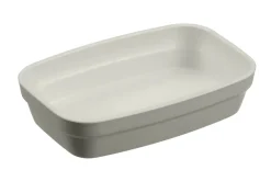 SAINT ROMAIN Ravier rectangulaire Blanc Coton fibre végétale 14 cm Liliroc