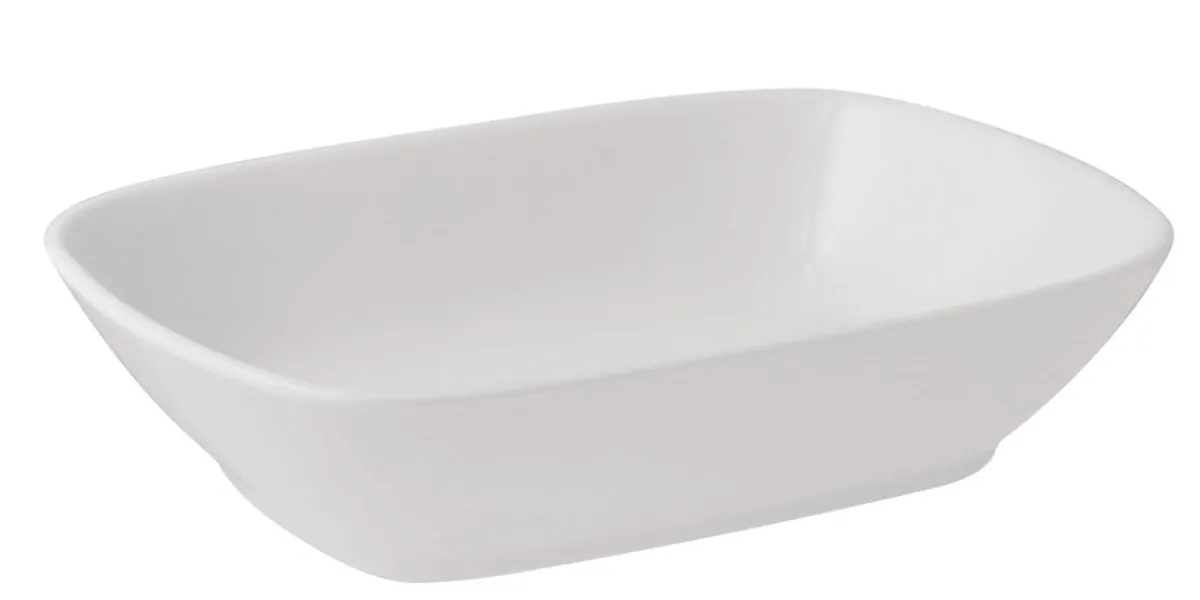 Aucune Ravier rectangulaire blanc porcelaine 17 cm Hotel Best