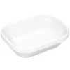 Ravier rectangulaire blanc porcelaine culinaire 13 cm Regithermie - enova New
