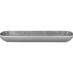 RAK Ravier rectangulaire gris porcelaine vitrifiée 33 cm Shale New