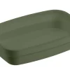 Ravier rectangulaire vert fibre végétale 14 cm Liliroc - SAINT ROMAIN Online
